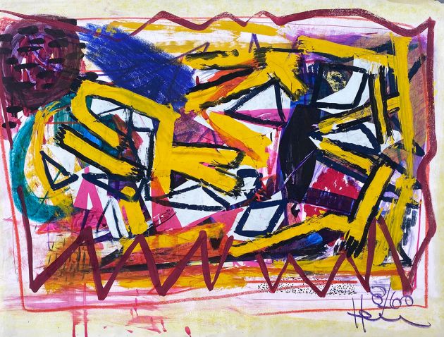 Gerhart Hein | o.T. | 1960 | Mischtechnik und Collage | 64,5 x 80,5 cm