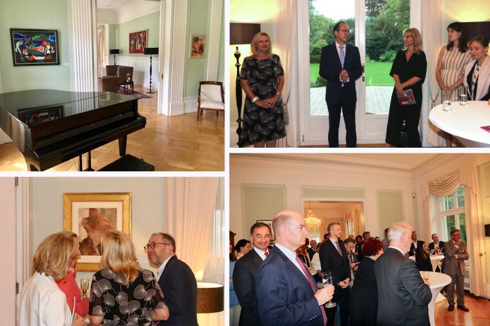 Vernissage in der Residenz des Deutschen Botschafters in Bern