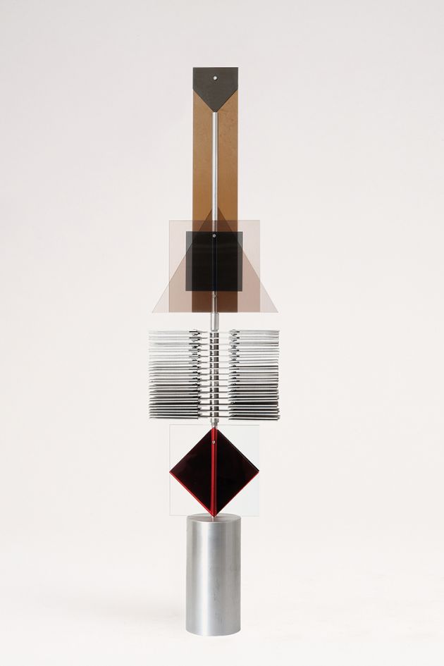 Wolfram Beck | Assemblage, Edelstahl und Acryl | 1971