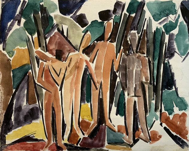 Heinrich Wildemann | o.T. | Aquarell | 1942 | 24 x 29,6 cm