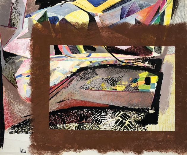 Gerhart Hein | o.T. | 1956 | Mischtechnik | 45,5 x 55,5 cm